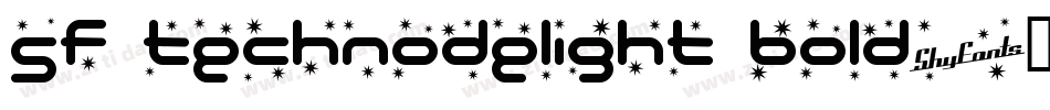 SF Technodelight Bold字体转换